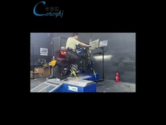 Двухколесный мотоциклетный динамометр оценивает производительность мотоциклетных двигателей