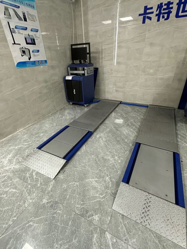 Линия испытаний автомобиля Оборудование для осмотра автомобиля Испытание тормозной силы 4CTPB-3-4 Ультраплоский тормозный измеритель