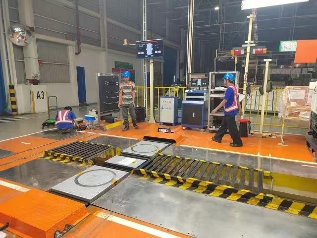 CTZJ-15 Грузовики Угол рулевого управления транспортного средства Испытатель нагрузки 15T с LCD-инструментом управления с сенсорным экраном