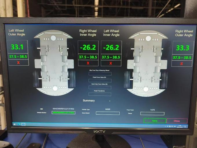 CTZJ - 10 Проверяющий угол рулевого управления транспортного средства Оборудование для осмотра транспортных средств для грузовых автомобилей и легковых автомобилей с промышленной системой управления