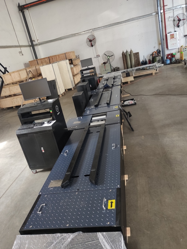 Линия испытаний мотоциклов (2 колеса) тормозная сила нагрузка на ось спидометр зажимы регулировка колес прибор для проверки фар