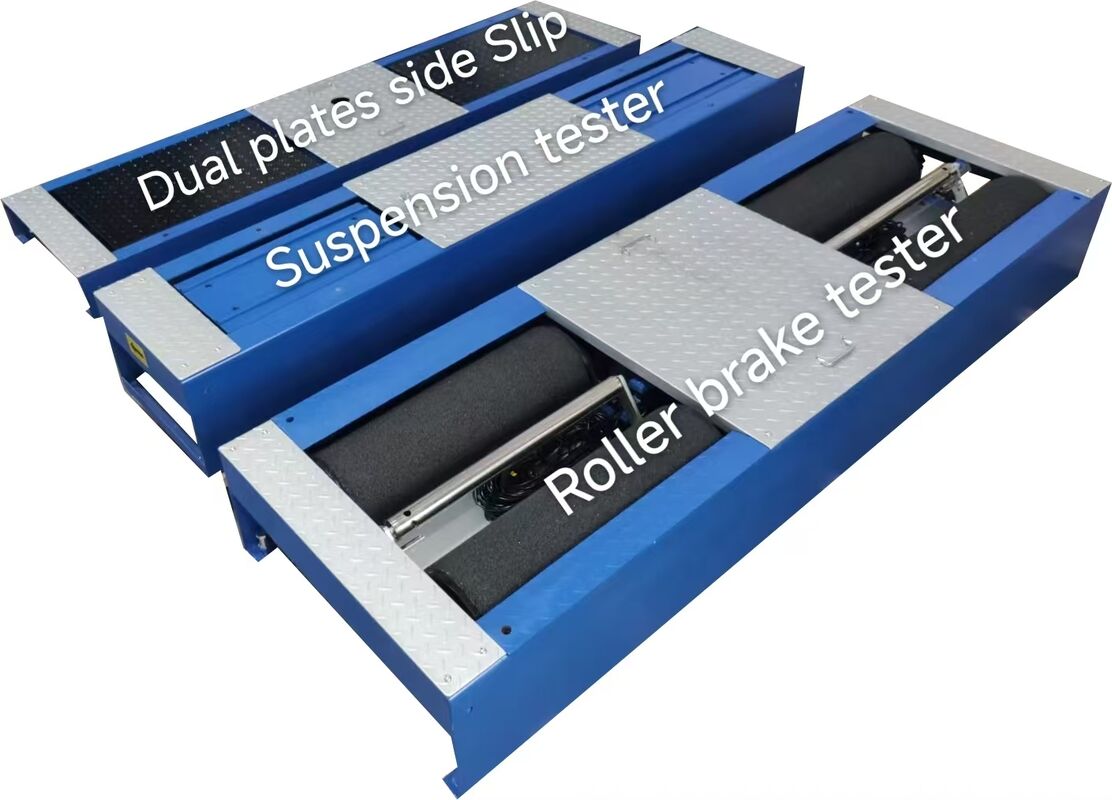 CTGT-3-4 Пробная линия для колесных 4-в-1 транспортных средств Испытатель колесных тормозов с нагрузкой на ось Однопластовый боковой сдвиговый испытатель Испытание подвески