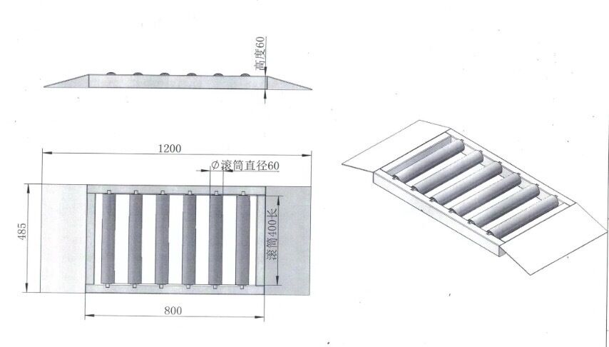 Оборудование для проверки транспортных средств. Переносной свободный ролик для полноприводных автомобилей, устанавливаемый вручную, для работы с тормозным стендом и спидометром.