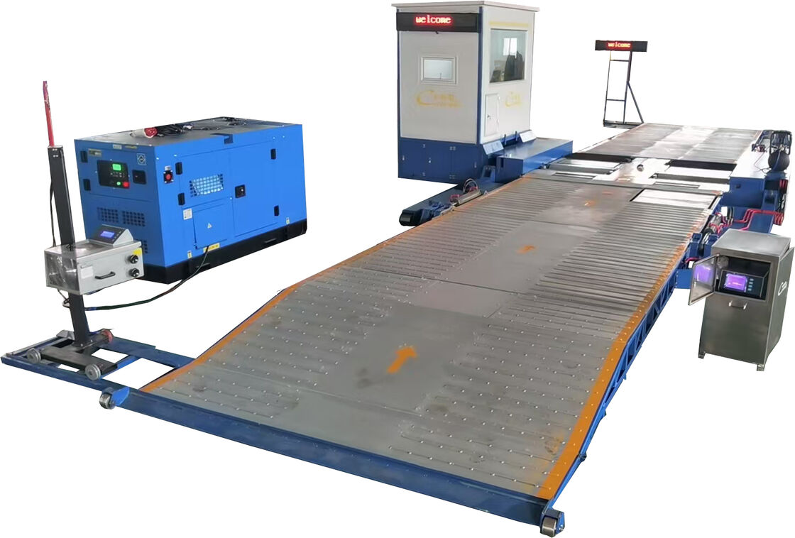 Рабочее положение Мобильная испытательная линия безопасности транспортного средства 10000 кг нагрузка CTYJ-10 Мобильная испытательная линия