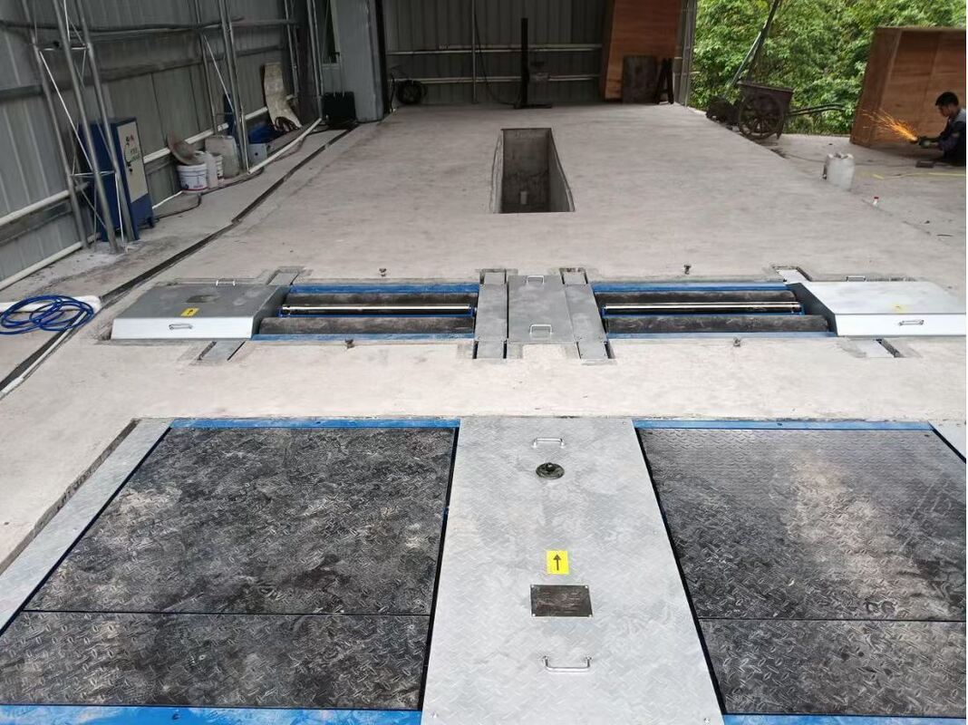 Cartesy truck test lane for repair shop Automobile Roller Brake Tester Forces With Axle Load dual plates side slip tester  10T 15T 18T capacity