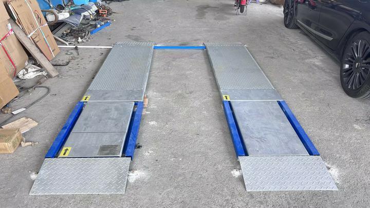 Cartesykj 4T емкость 2 пластины Ultra Flat Brake Tester с боковым скольжением, подвеской, нагрузкой на оси, функцией тормозного испытателя
